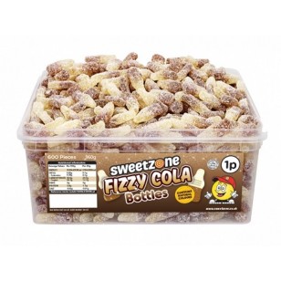 Sweet Zone Fizzy Cola Bottles Halal 1p X 600 Pieces Sweet Zone Fizzy Cola Bottles Halal 1p X 600 Pieces